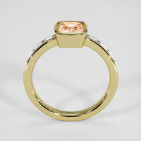 0.76 Ct. Peach Sapphire Ring, 14K Yellow Gold 3