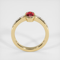 0.85 Ct. Ruby Ring, 14K Yellow Gold 3