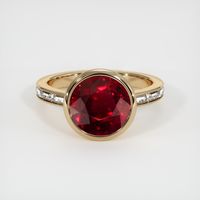4.28 Ct. Ruby Ring, 14K Yellow Gold 1