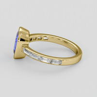 2.34 Ct. Blue Sapphire Ring, 14K Yellow Gold 4