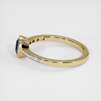 1.38 Ct. Blue Sapphire Ring, 14K Yellow Gold 4