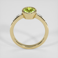 1.58 Ct. Yellowish Green Sapphire Ring, 14K Yellow Gold 3