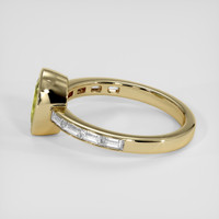 1.58 Ct. Yellowish Green Sapphire Ring, 14K Yellow Gold 4