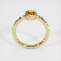 1.09 Ct. Orangish Brown Sapphire Ring, 14K Yellow Gold 3