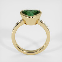 3.64 Ct. Green Sapphire Ring, 14K Yellow Gold 3