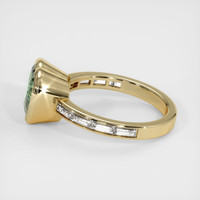3.64 Ct. Green Sapphire Ring, 14K Yellow Gold 4