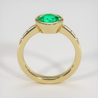 1.18 Ct. Emerald Ring, 18K Yellow Gold 3