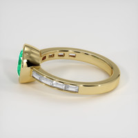1.18 Ct. Emerald Ring, 18K Yellow Gold 4
