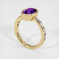 1.59 Ct. Gemstone Ring, 18K Yellow Gold 2