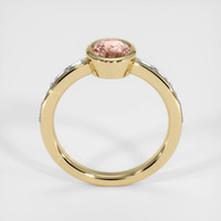 1.09 Ct. Padparadscha Sapphire Ring, 18K Yellow Gold 3