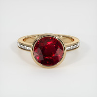 4.28 Ct. Ruby Ring, 18K Yellow Gold 1