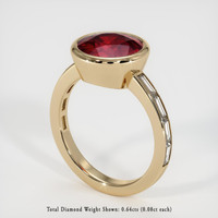 4.28 Ct. Ruby Ring, 18K Yellow Gold 2