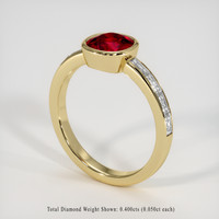1.31 Ct. Ruby Ring, 18K Yellow Gold 2