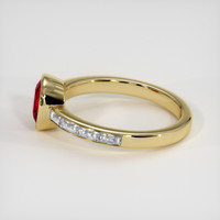 1.31 Ct. Ruby Ring, 18K Yellow Gold 4