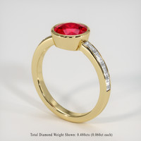 1.81 Ct. Ruby Ring, 18K Yellow Gold 2
