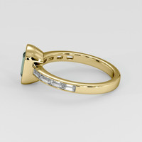 1.54 Ct. Bluish Green Sapphire Ring, 18K Yellow Gold 4