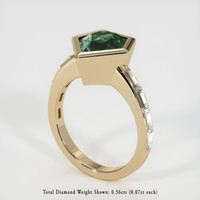 3.44 Ct. Sapphire Ring, 18K Yellow Gold 2