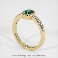 1.23 Ct. Sapphire Ring, 18K Yellow Gold 2