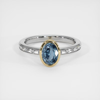 1.20 Ct. Gemstone Ring, 14K Yellow & White 1