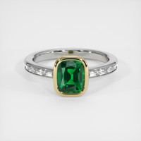 1.53 Ct. Gemstone Ring, 14K Yellow & White 1