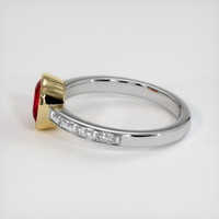 1.31 Ct. Ruby Ring, 14K Yellow & White 4