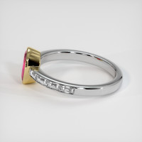 1.31 Ct. Ruby Ring, 14K Yellow & White 4