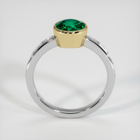1.20 Ct. Emerald Ring, 18K Yellow & White 3