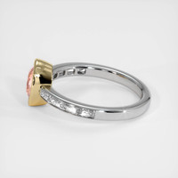 1.09 Ct. Padparadscha Sapphire Ring, 18K Yellow & White 4
