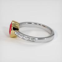 1.81 Ct. Ruby Ring, 18K Yellow & White 4
