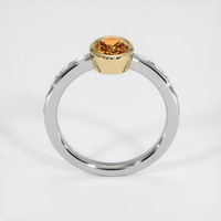 1.09 Ct. Orangish Brown Sapphire Ring, 18K Yellow & White 3