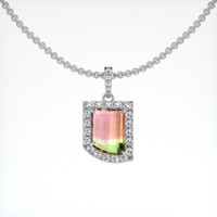 1.45 Ct. Gemstone Pendant, Platinum 950 1