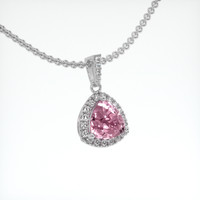 1.58 Ct. Gemstone Pendant, 14K White Gold 2