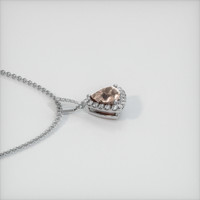 0.91 Ct. Sapphire Pendant, 14K White Gold 3