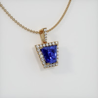 2.06 Ct. Sapphire Pendant, 14K Yellow Gold 2