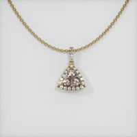 0.91 Ct. Sapphire Pendant, 14K Yellow Gold 1