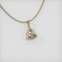 0.91 Ct. Sapphire Pendant, 14K Yellow Gold 2