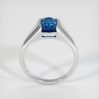 1.95 Ct. Greenish Blue Sapphire Ring, Platinum 950 3