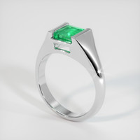 1.11 Ct. Emerald   Ring, Platinum 950 2