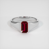 1.45 Ct. Ruby Ring, Platinum 950 1