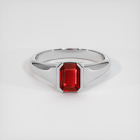 1.03 Ct. Ruby Ring, Platinum 950 1