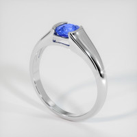 0.62 Ct. Blue Sapphire Ring, Platinum 950 2