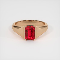 2.08 Ct. Ruby Ring, 14K Rose Gold 1