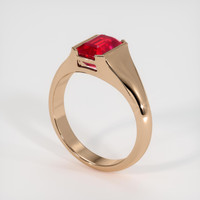 2.08 Ct. Ruby Ring, 14K Rose Gold 2