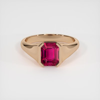 1.62 Ct. Ruby Ring, 14K Rose Gold 1