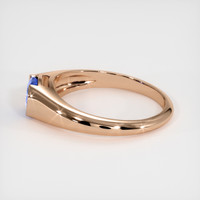 0.62 Ct. Blue Sapphire Ring, 18K Rose Gold 4