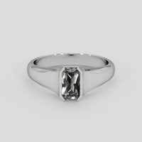 1.59 Ct. White Sapphire Ring, Silver 1