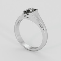 1.59 Ct. White Sapphire Ring, Silver 2