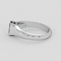 1.59 Ct. White Sapphire Ring, Silver 4
