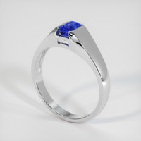 1.03 Ct. Blue Sapphire Ring, 10K White Gold 2