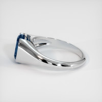 1.95 Ct. Greenish Blue Sapphire Ring, 14K White Gold 4